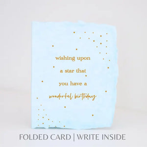 Wish upon a star Happy Birthday | Greeting Card