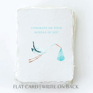 Bundle of Joy | Baby Boy Folded Greeting Card