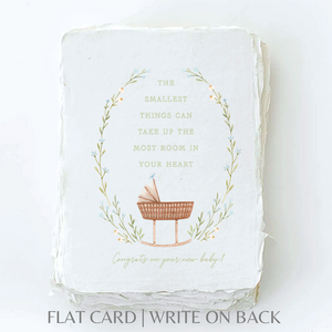 Congrats on your new baby | Bassinet Greeting Card