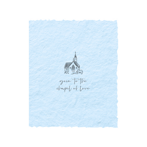 Going to the Chapel of Love | Wedding Greeting Card