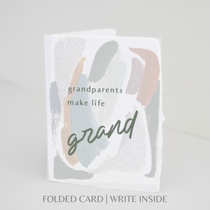 Grandparents make life Grand | Grandparent Day Card