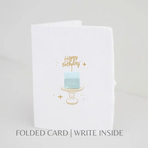 Happy Birthday Cake Topper | Eco-Friendly Greeting Card