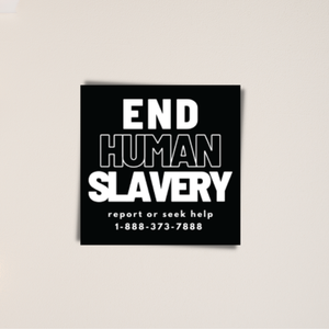 End Human Trafficking |  3" Vinyl Sticker