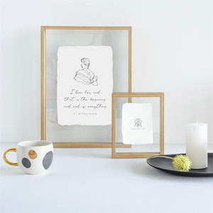 8" x 10" Floating Frames for Deckled Edge Greeting Cards